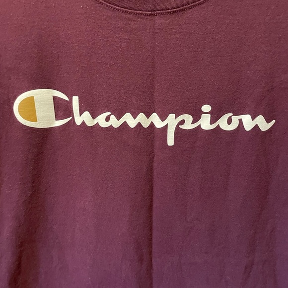 Champions men’s short sleeve t shirt can be unisex. Logo in front size L - Picture 3 of 4
